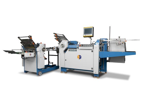 大型クロス折り紙折り紙機 CE 承認のパンフレット紙フォルダー 3.8KW